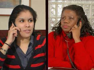 A picture of the student and faculty member from the video below.