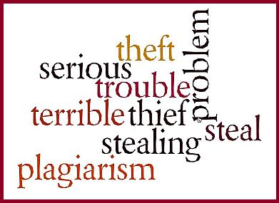 A word cluster using description words for plagiarism.