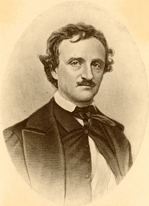 A picture of Edgar Allan Poe.