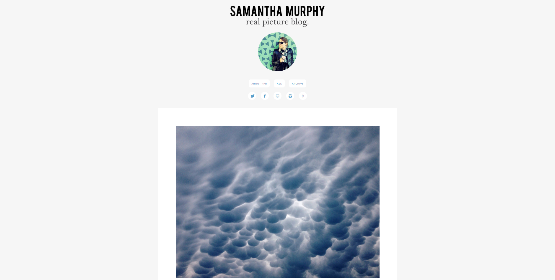 Picture of a photography blog.