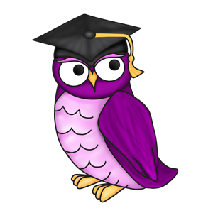 owl with a graduation cap